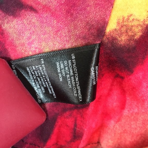 NWOT Twenty One Floral Mini Bodycon Skirt - Picture 4 of 6